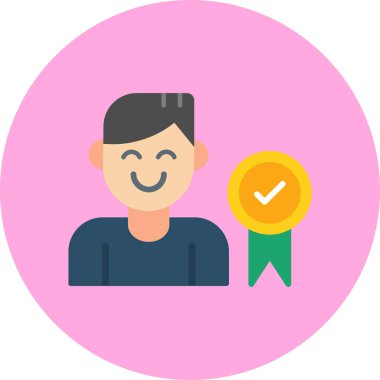 rozet ödülü vektör simgesi