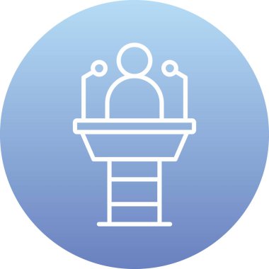 Dairedeki bir fenerin vektör çizimi