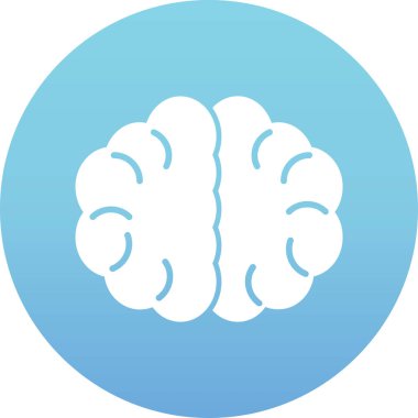 beyin ikonu vektör illüstrasyonu