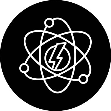 vektör nükleer simgesi illüstrasyonu