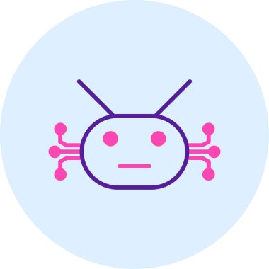 Uzaylı. Web simgesi vektör illüstrasyonu