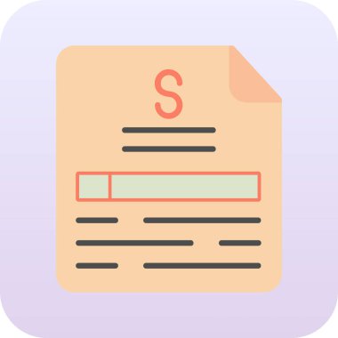 dosya biçimi simgesi, vektör illüstrasyonu