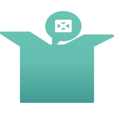 Harf simgesi vektör illüstrasyon tasarımı içeren posta