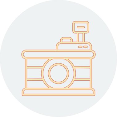 kamera simgesi vektör illüstrasyonu