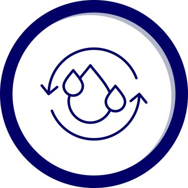 Su damlasının vektör çizimi