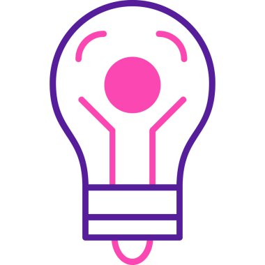 Ampul. Web simgesi basit illüstrasyon