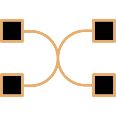 Modern bir simgenin vektör illüstrasyonu