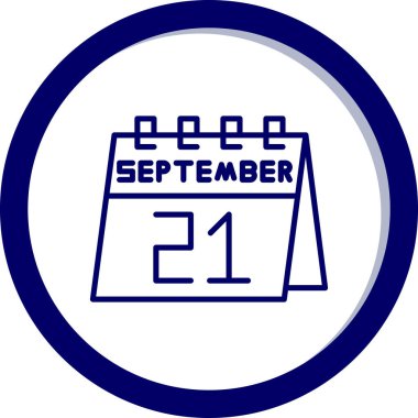 Tek bir günlük takvimdeki 25 Eylül tarihi