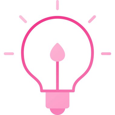 hafif lamba vektör simgesi, basit simge tasarımı