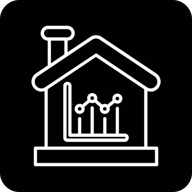 Bina. Web simgesi basit illüstrasyon