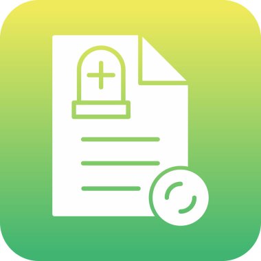 Belge. Web simgesi basit illüstrasyon