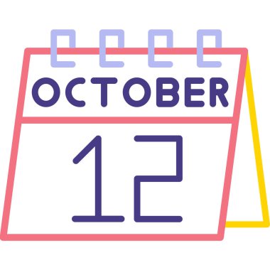 Takvim simgesinin vektör illüstrasyonu