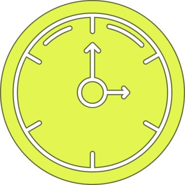 Saat simgesi vektör illüstrasyonu