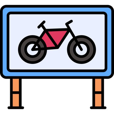 bisiklet ikonu vektör illüstrasyonu