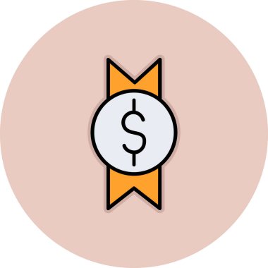 vektör para simgesi illüstrasyonu