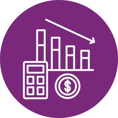 İş ve modern simgenin vektör illüstrasyonu