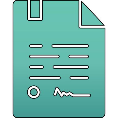 kağıt belge ile kalem simgesi