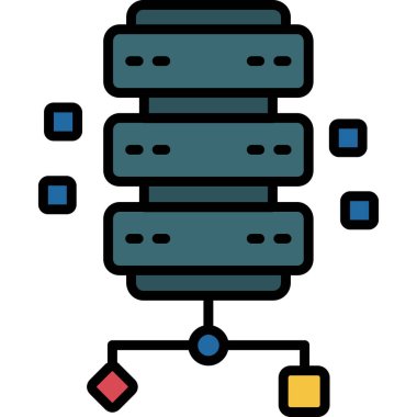 sunucu sunucu simgesi - taslak biçimi