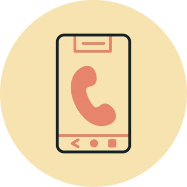 vektör telefon simgesi çizimi