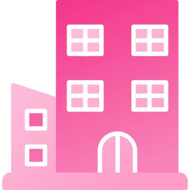 Ev. Web simgesi basit illüstrasyon