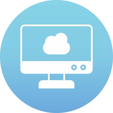 Bilgisayarın vektör illüstrasyon simgesi