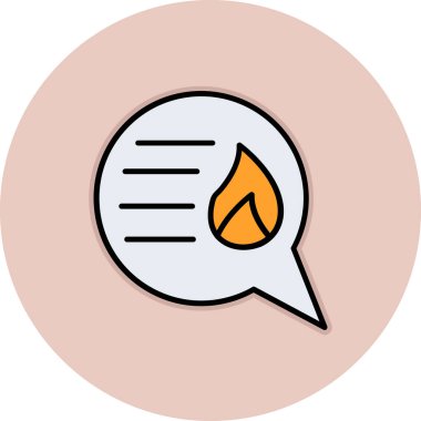 Sohbet simgesinin vektör illüstrasyonu