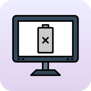 pil simgesi, vektör illüstrasyonu