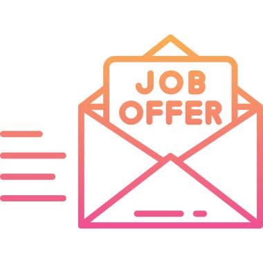 iş teklif satırı vektör simgesi