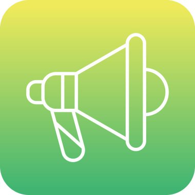 Hoparlör simgesinin vektör illüstrasyonu