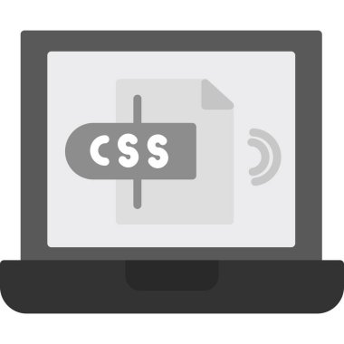 Yumuşak mavi arkaplanda izole edilmiş modada web geliştirme simgesi