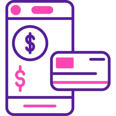 Dolar. Web simgesi basit illüstrasyon