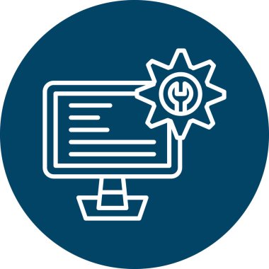 seo modern simgesinin vektör illüstrasyonu