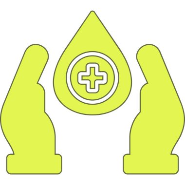 Moda tarzında izole edilmiş su damlası simgesi