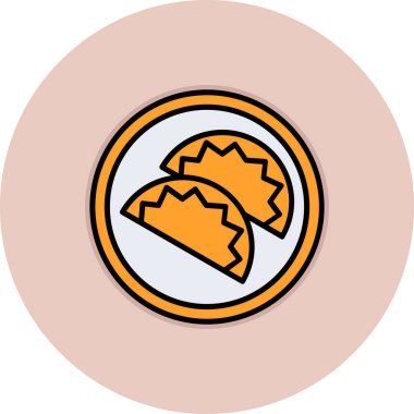 Gıda simgesinin vektör illüstrasyonu