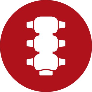 Bir araba simgesinin vektör illüstrasyonu