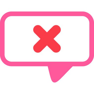 Bir konuşma balonunun vektör çizimi