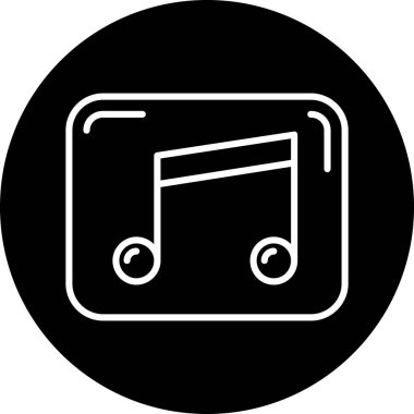 vektör müzik Not simgesi