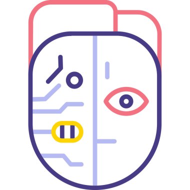 Çizgi film simgesinin vektör çizimi