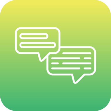 sohbet web simgesi, vektör çizim