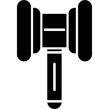 spor salonu çan simgesi vektör illüstrasyonu