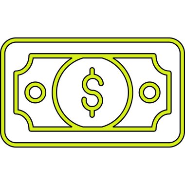 para dolar işaret simgesi vektör illüstrasyon tasarımı