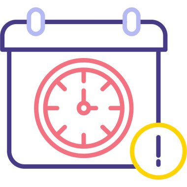 Son Tarih web simgesi, vektör çizim