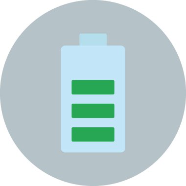 Bir pil simgesinin vektör çizimi