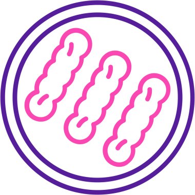 Sosis. Web simgesi basit tasarım