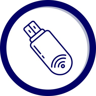 usb simge vektör illüstrasyonu