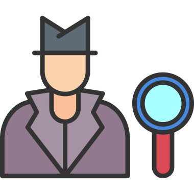 detektif arama büyütme simgesi