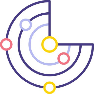 Filedoutline biçiminde ok yönü konumu simgesi