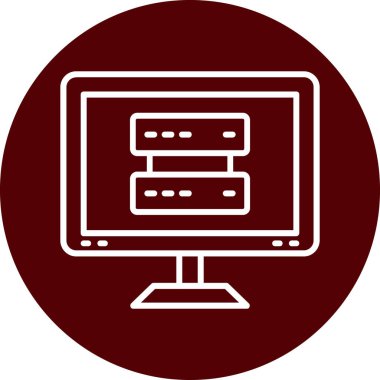 vektör lcd ağ simgesi