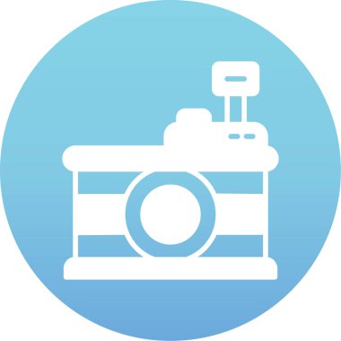 Kamera. Web simgesi basit illüstrasyon