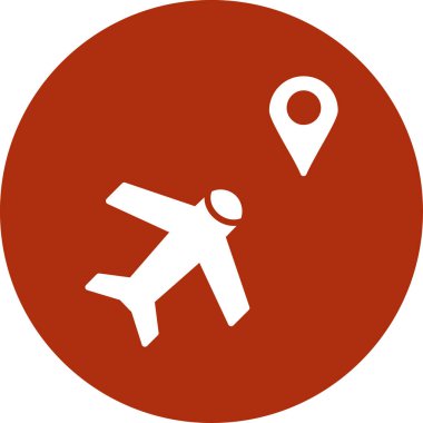 Yolcu düz kabartma simgesi